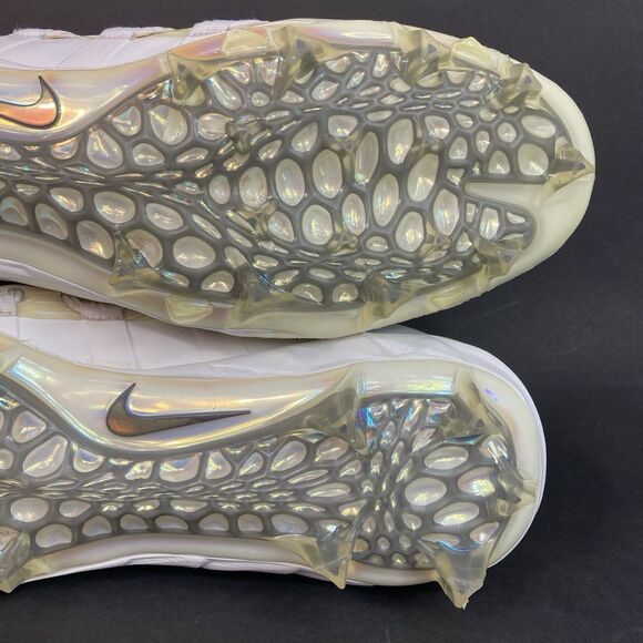 Nike Alpha Huarache 6 Elite LAX-Men\'s Sz 13-White Opalescent Cleats- 923422-115 main image 5